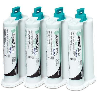 Aquasil Ultra+ Smart Wetting Impression Material, Rigid Body, Fast Set, Light Green, Mint Flavor, 50 mL Cartridges, 24/Box, 678627 thumbnail 9