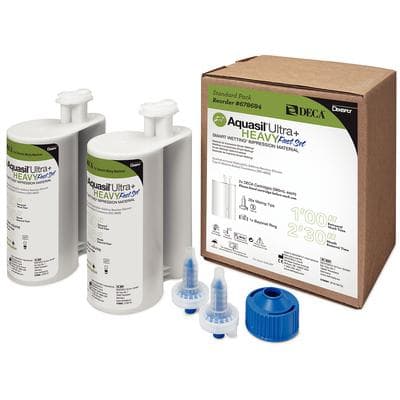 Aquasil Ultra+ DECA Smart Wetting VPS Impression Material, Heavy Body, Fast Set, Light Green, Mint, 380 mL, 2/Pk, 678684 thumbnail 14