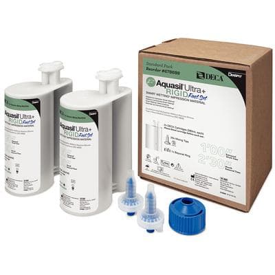 Aquasil Ultra+ DECA Smart Wetting VPS Impression Material, Rigid Body, Fast Set, Light Green, Mint, 380 ml Cartridge Refill, 2/Pk, 678688 thumbnail 11