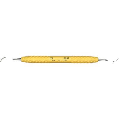 PDT Cruise #23 (Pointed Toe) Universal Curette, Yellow Resin Handle, Double End, R098 thumbnail 15