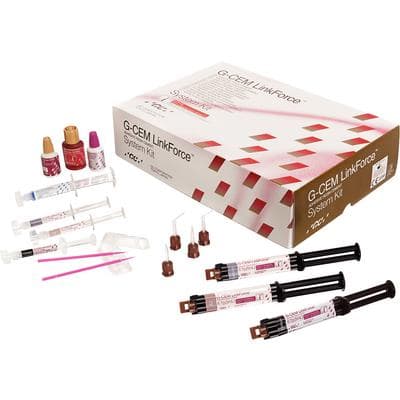 G-CEM LinkForce Adhesive Resin Cement System Kit, Dual-Cure, 3 x 8.7 g Syringes (A2, Translucent, Opaque), 009541 thumbnail 13