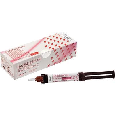 GC G-CEM LinkForce Adhesive Resin Cement Syringe Refill, Bleach, 8.7 g (5 mL), 1 Syringe with 20 Automix Tips, 010123 thumbnail 13