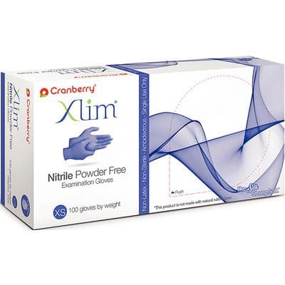 Cranberry Xlim Nitrile Examination Gloves, Powder-Free, Non-Sterile, Extra Small, Blue, 100/Box, CR3125 thumbnail 16