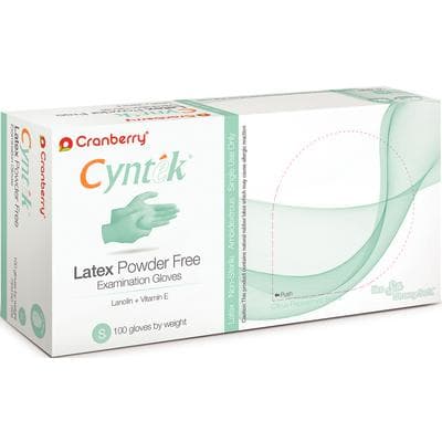 Cranberry Cyntek Powder-Free Latex Exam Gloves, Small, Wintergreen, 100/Box, CR7836 thumbnail 17