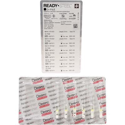Ready-Steel C+ Stainless Steel Hand File, Size #15, 21 mm, White, 6/Pk, 6701521 thumbnail 11