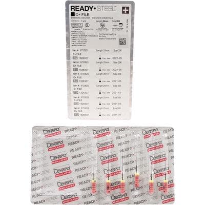 Ready-Steel C+ Stainless Steel Endodontic Hand File, Size #06, 25 mm, Pink, 6/Pk, 6700625 thumbnail 12
