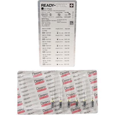 Ready-Steel C+ Stainless Steel Hand File, 21 mm, #08, Gray, 6/Pk, 6700821 thumbnail 12
