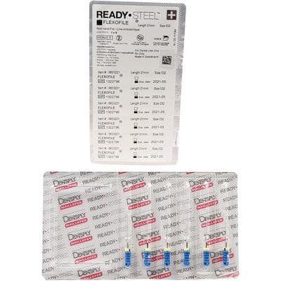 Dentsply Maillefer READYSTEEL FlexoFile #32, 21mm, Blue, Sterile, 6/Pack, 6833221 thumbnail 10