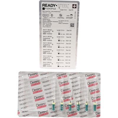 Dentsply Sirona READYSTEEL FlexoFile #35, 21mm, Green, Sterile, Pack of 6, 6833521 thumbnail 12