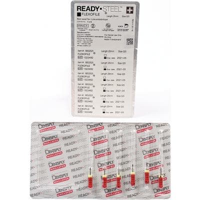 Dentsply Maillefer READYSTEEL FlexoFile #25, 25mm, Sterile, Red, 6/Pk, 6832525 thumbnail 13