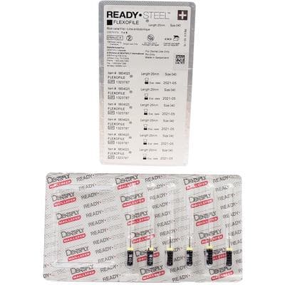 Dentsply Sirona Maillefer READYSTEEL FlexoFile #40 (Black) 25mm Stainless Steel Hand File, Sterile, 6/Pk, 6834025 thumbnail 11
