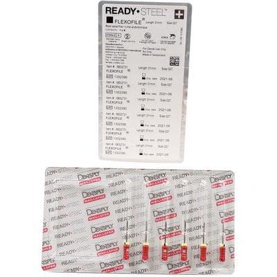 Dentsply Maillefer READYSTEEL FlexoFile #27 (Red/Orange), 31mm, Sterile, Pack of 6, 6832731 thumbnail 8