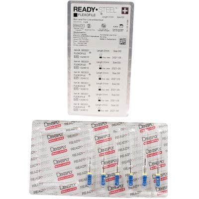 Dentsply Maillefer READYSTEEL FlexoFile #30, 31mm, Blue, Sterile, 6/Pack (6833031) thumbnail 10