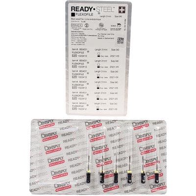 Dentsply Maillefer READYSTEEL FlexoFile #40, 31mm, Stainless Steel, Sterile, Black, 6/Pk, 6834031 thumbnail 11