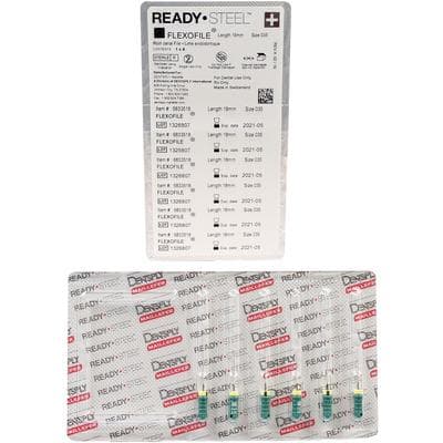 Dentsply Maillefer READYSTEEL FlexoFile #35, 18mm, Sterile, Green, Pack of 6, 6833518 thumbnail 9
