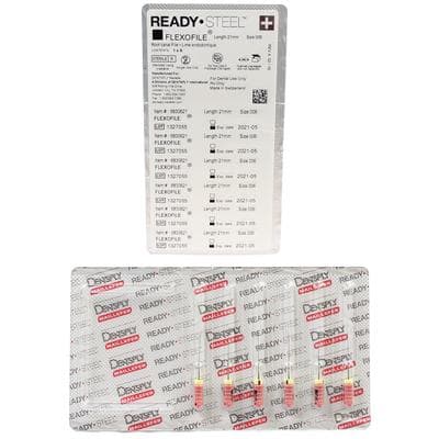 Dentsply Maillefer READYSTEEL FlexoFile #06, 21mm, Sterile Stainless Steel Hand File, Pink, 6/Pk, 6830621 thumbnail 13