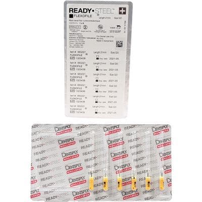 Dentsply Maillefer READYSTEEL FlexoFile #20, 21mm, Yellow, Sterile, 6/Pk, 6832021 thumbnail 13