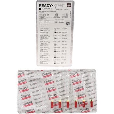 Dentsply Maillefer READYSTEEL FlexoFile #27 (Red/Orange), 21mm, Stainless Steel, Sterile, 6/Pack, 6832721 thumbnail 11