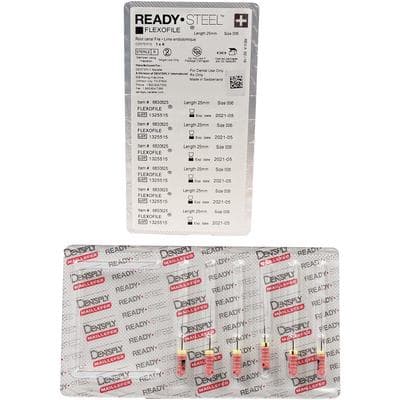 Dentsply Maillefer READYSTEEL FlexoFile #06, 25mm, Stainless Steel, Sterile, Pink, 6/Pk, 6830625 thumbnail 13