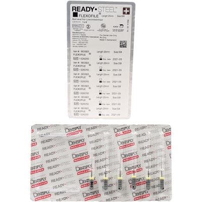 Dentsply Maillefer READYSTEEL FlexoFile #08, 25mm, Stainless Steel, Sterile, Gray, 6/Pk, 6830825 thumbnail 14