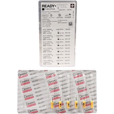 Dentsply Maillefer READYSTEEL FlexoFile #22 (Yellow), 25 mm, Sterile Stainless Steel Hand File, 6/Pk, 6832225 thumbnail 12