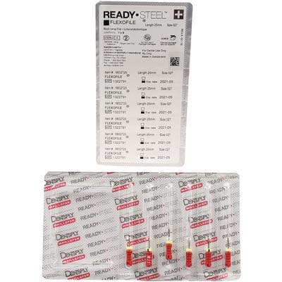 Dentsply Maillefer READYSTEEL FlexoFile #27 (Red/Orange), 25mm, Stainless Steel, Sterile, 6/Pack, 6832725 thumbnail 9