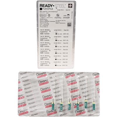 Dentsply Sirona READYSTEEL FlexoFile #35, 25mm, Green, Sterile, 6/Pk, 6833525 thumbnail 12