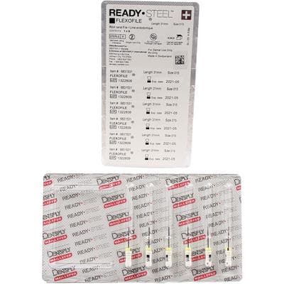 Dentsply Sirona READYSTEEL FlexoFile #15, 31mm, Stainless Steel, Sterile, White, 6/Pk, 6831531 thumbnail 13