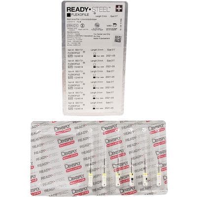 Dentsply Maillefer READYSTEEL FlexoFile #17 (White/Orange), 31mm, Sterile, 6/Pack, 6831731 thumbnail 9