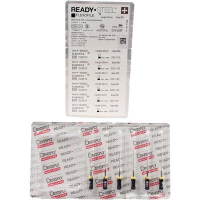 Dentsply Sirona Maillefer READYSTEEL FlexoFile #80 (Black), 25mm, Sterile, Pack of 6, Ref 6838025 thumbnail 10