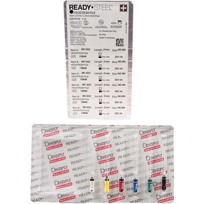 Ready-Steel Sterile Hedstrom Files, Stainless Steel, 21 mm, #45-80 Assorted, 6/Pk, 6855023 thumbnail 7