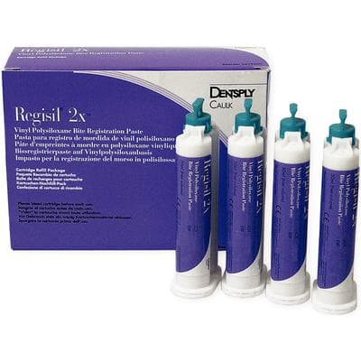 Regisil 2X VPS Bite Registration Material, Regular Set, Purple/Teal, 50 mL Cartridge Refill Pack, 4/Pk, 619500 thumbnail 23