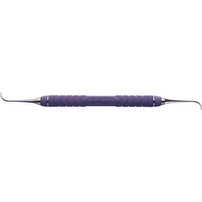 Hu-Friedy EverEdge 2.0 Nebraska #128 Double-Ended Sickle Scaler, C8 Resin 8 Colors Handle, Purple, 1/Pkg thumbnail 4