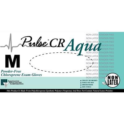 Pulse CR Polychloroprene Powder-Free Exam Gloves, Aqua, Medium, 200/Bx, 194202 thumbnail 6