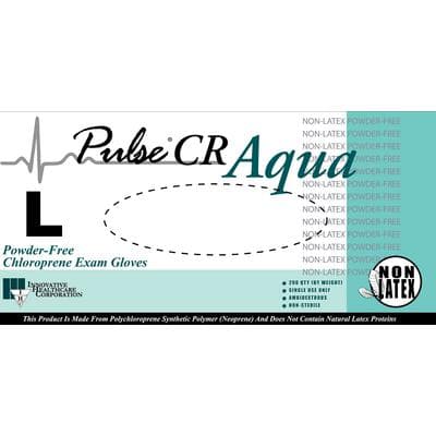 Pulse® CR Chloroprene Exam Gloves, Powder-Free, Non-Sterile, Textured, Aqua, Large, 200/Box, 194302 thumbnail 6