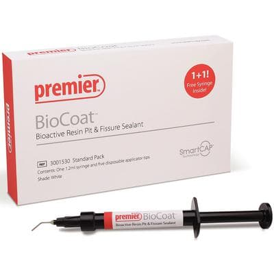 BioCoat Bioactive Resin Pit & Fissure Sealant, Standard Pack, 1.2 ml Syringe, White, 5 Applicator Tips, #3001530 thumbnail 11