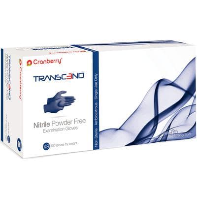 Transcend Nitrile Powder-Free Exam Gloves, X-Small, Matte Blue, 300/Box, CR3365 thumbnail 19