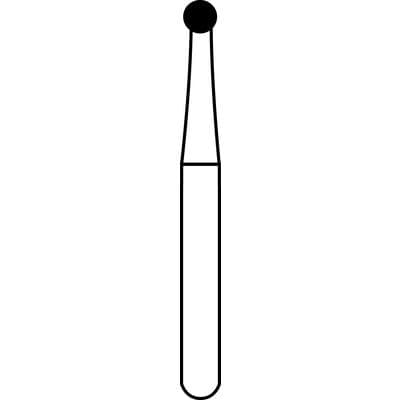Alpen SteriX Carbide Bur, Friction Grip (FG), Round #6, 1.8 mm Head Diameter, 50/Pkg thumbnail 3