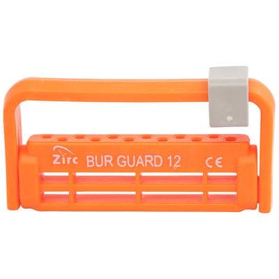 Zirc Steri-Bur Guard 12-Hole Bur Block, Neon Orange, 50Z406Q, 1/Pk thumbnail 10