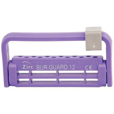 Zirc Steri-Bur Guard 12-Hole Bur Block, Neon Purple, 1/Pk, 50Z406R thumbnail 12