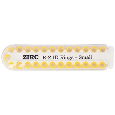 Zirc E-Z ID Instrument Rings, Small, 1/8", Neon Yellow, 25/Pk, 70Z100O thumbnail 10