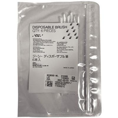 GC Reline II Disposable Applicator Brushes, 6/Pkg, 010282 thumbnail 2