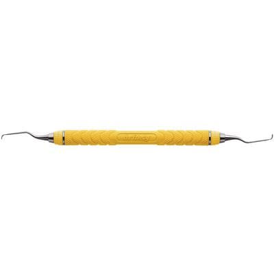Hu-Friedy Gracey Mini Five® Rigid Curette 5/6, Double-Ended, C8 Resin 8 Colors® Handle, Yellow, 1 Each (Part No. 836931) thumbnail 3