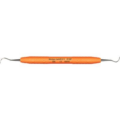 PDT Montana Jack B-Ti Sickle Scaler, Double-Ended, Blunt Titanium, Orange, 1/Pk, R138T thumbnail 14