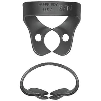 Hu-Friedy Black Line Rubber Dam Clamp #27N, Wingless Premolar, RDCM27NX thumbnail 7