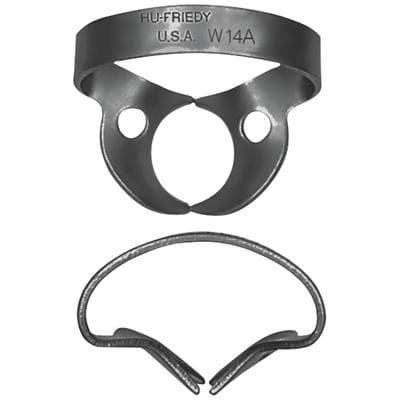 Hu-Friedy Black Line Rubber Dam Clamp #W14A, Wingless Molar, RDCMW14AX thumbnail 7