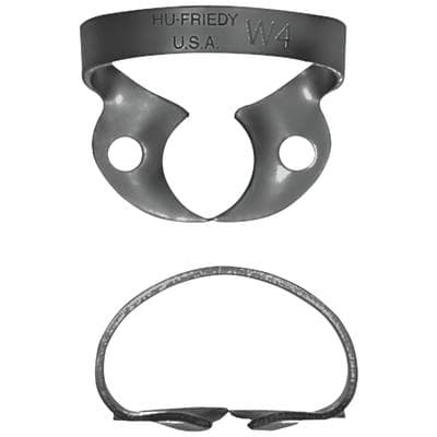 Hu-Friedy Black Line Rubber Dam Clamp #W4, Wingless, Small Upper Molars, 1/Each, RDCMW4X thumbnail 7