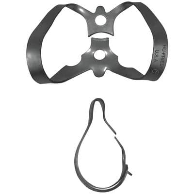 Hu-Friedy Black Line Rubber Dam Clamp #6, Winged, Labial, Anterior Teeth, RDCM6X thumbnail 7
