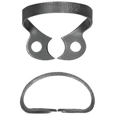Hu-Friedy Black Line Rubber Dam Clamp #W2, Wingless Premolar, RDCMW2X thumbnail 7