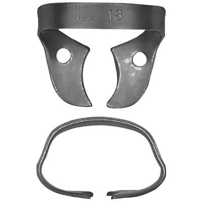 Hu-Friedy Black Line Rubber Dam Clamp, Wingless, #18, Molars, RDCM18X thumbnail 9